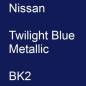 Preview: Nissan, Twilight Blue Metallic, BK2.